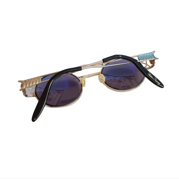 PALOMA PICASSO x VINTAGE‎ 8410 290 Gold rim glasses 90s round sunglasses main image 14